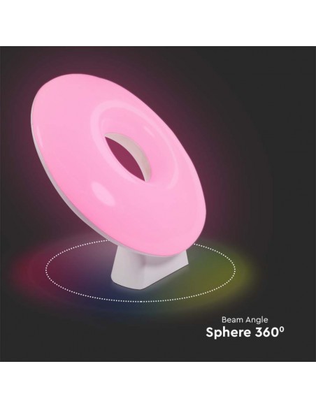 Lampada LED Smart da Tavolo 4W RGB+3000K+6500K WiFi Compatibile con Google Home e Alexa, controllo remoto via App Smart Light