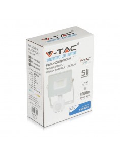 434-Faro LED Chip Samsung  con Sensore di Movimento e Crepuscolare e Interruttore Manuale di Bloccaggio Colore Bianco  -1 2