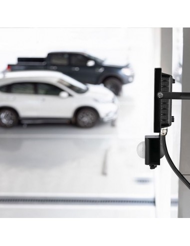 436-Faro LED Chip Samsung  con Sensore di Movimento e Crepuscolare e Interruttore Manuale di Bloccaggio Colore Nero  -4