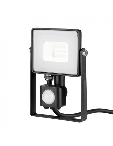 437-Faro LED Chip Samsung  con Sensore di Movimento e Crepuscolare e Interruttore Manuale di Bloccaggio Colore Nero  -1