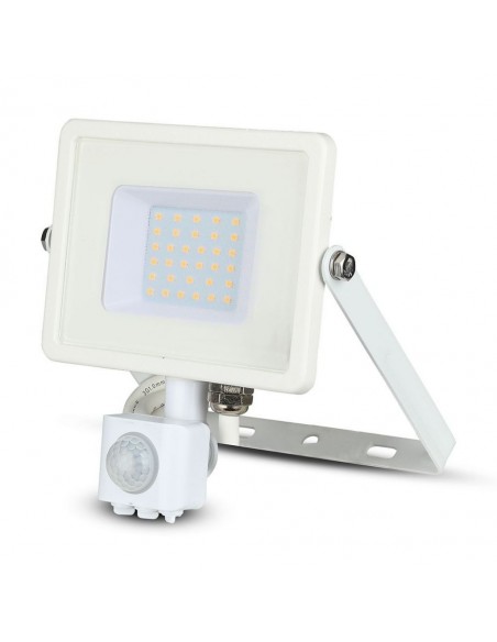 457-Faro LED Chip Samsung  con Sensore di Movimento e Crepuscolare e Interruttore Manuale di Bloccaggio Colore Bianco  -1