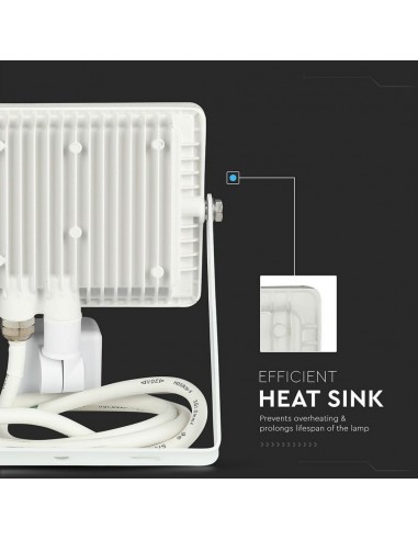 458-Faro LED Chip Samsung  con Sensore di Movimento e Crepuscolare e Interruttore Manuale di Bloccaggio Colore Bianco  -7