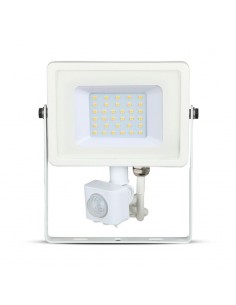 459-Faro LED Chip Samsung  con Sensore di Movimento e Crepuscolare e Interruttore Manuale di Bloccaggio Colore Bianco  -1