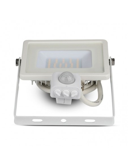 Faro LED Chip Samsung 30W con Sensore di Movimento e Crepuscolare e Interruttore Manuale di Bloccaggio Bianco 6400K IP65