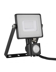 460-Faro LED Chip Samsung  con Sensore di Movimento e Crepuscolare e Interruttore Manuale di Bloccaggio Colore Nero  -1