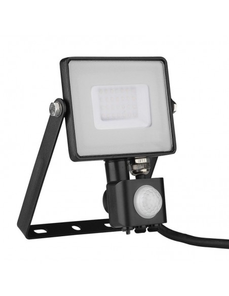 460-Faro LED Chip Samsung  con Sensore di Movimento e Crepuscolare e Interruttore Manuale di Bloccaggio Colore Nero  -1