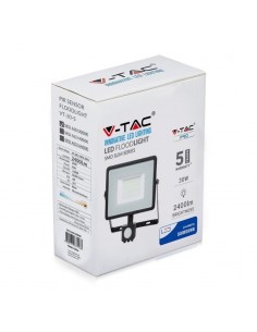 460-Faro LED Chip Samsung  con Sensore di Movimento e Crepuscolare e Interruttore Manuale di Bloccaggio Colore Nero  -1 2