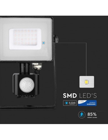 Faro LED Chip Samsung 30W con Sensore...