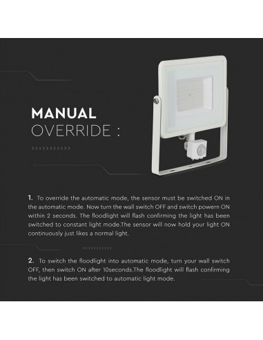 Faro LED Chip Samsung 50W con Sensore...