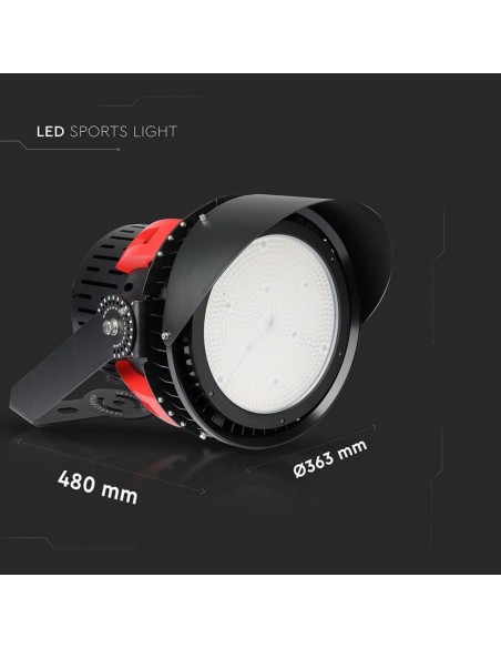 490-Faro LED Chip Samsung  LM/W Driver MW Mean Well Colore Nero/Rosso   Dimmerabile -3