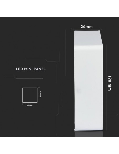 4919-Pannello LED  Montaggio a Plafone Quadrato -3