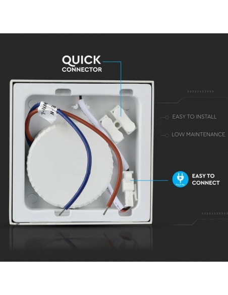 4919-Pannello LED  Montaggio a Plafone Quadrato -7
