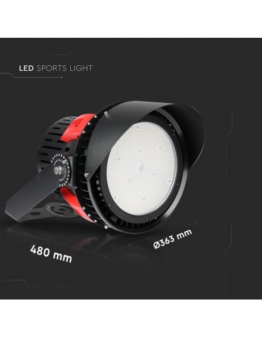 493-Faro LED Chip Samsung  Driver MW Mean Well Colore Nero/Rosso   Dimmerabile -3