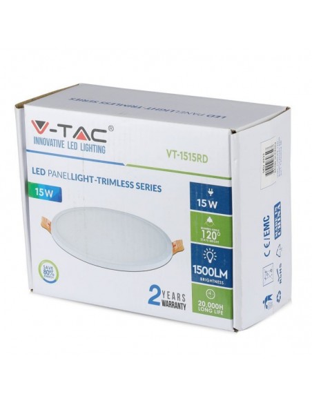 4934-Mini Pannello LED  LM/W Montaggio ad Incasso Rotondo -2