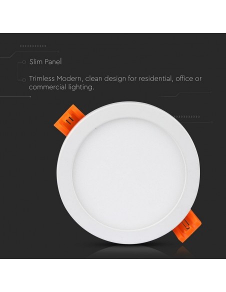 4934-Mini Pannello LED  LM/W Montaggio ad Incasso Rotondo -7