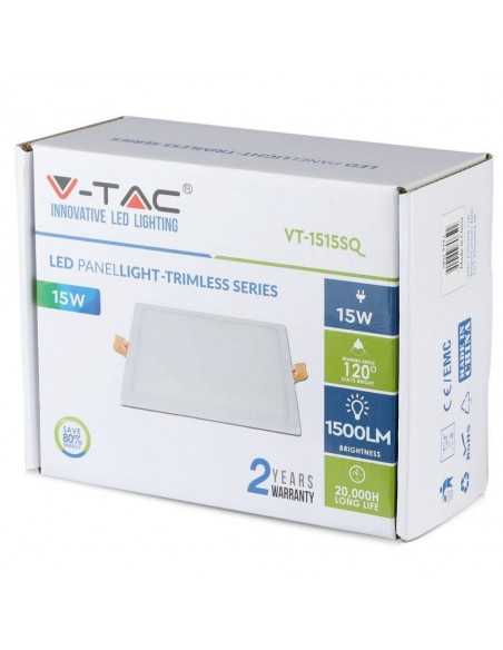 4948-Mini Pannello LED  LM/W Montaggio ad Incasso Quadrato -2