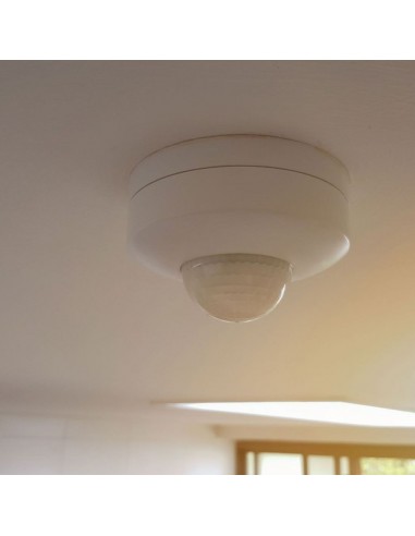 4968-Sensore di Movimento a Infrarossi  Montaggio a Plafone Colore Bianco Max  IP-4