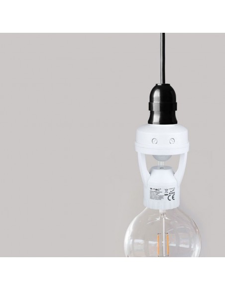 4982-Portalampada E con Sensore di Movimento a Infrarossi  Max  IP-3