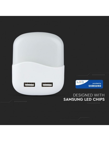 507-Faretto LED Chip Samsung Segnapasso Notturno Quadrato -5
