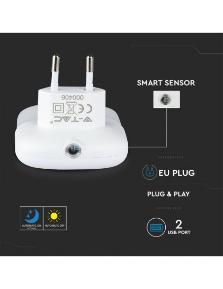 507-Faretto LED Chip Samsung Segnapasso Notturno Quadrato -6