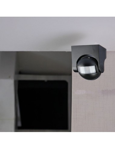 5077-Sensore di Movimento a Infrarossi  Orientabile Montaggio a Plafone Colore Nero Max  IP-3