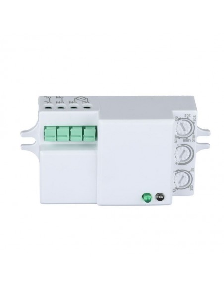 5078-Sensore di Movimento a Microonde - Montaggio a Plafone Colore Bianco Max  IP-1