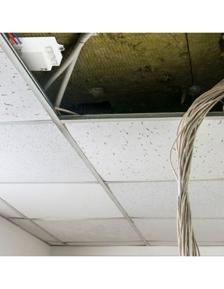 5078-Sensore di Movimento a Microonde - Montaggio a Plafone Colore Bianco Max  IP-3