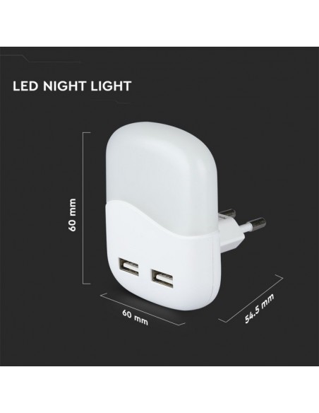 508-Faretto LED Chip Samsung Segnapasso Notturno Quadratro -3