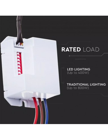 5082-Sensore di Movimento a Infrarossi - Colore Bianco Max  IP-5