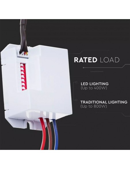 5082-Sensore di Movimento a Infrarossi - Colore Bianco Max  IP-5