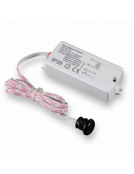 5084-Sensore di Movimento a Infrarossi  Attivazione tramite Movimento a Corto Raggio -cm Colore Bianco Max  IP-1