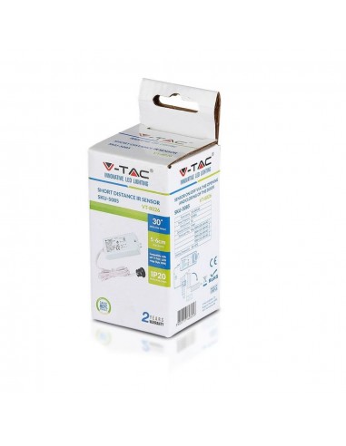 5085-Sensore di Movimento a Infrarossi  Attivazione tramite Apertura/Chiusura Porta -cm Colore Bianco Max  IP-2