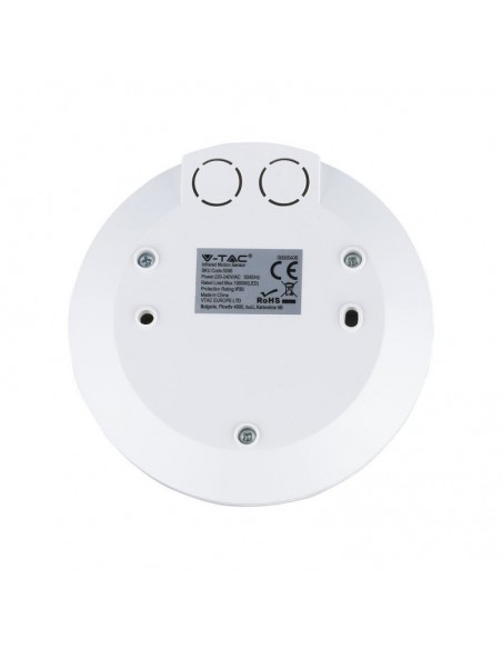 5086-Sensore di Movimento a Infrarossi  Montaggio a Plafone Colore Bianco Max  IP-4