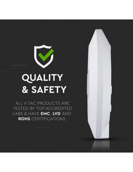 5086-Sensore di Movimento a Infrarossi  Montaggio a Plafone Colore Bianco Max  IP-6