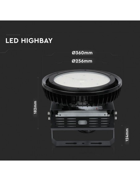 509-Campana Industriale LED Chip Samsung  LM/W Driver MW Mean Well   Dimmerabile -3