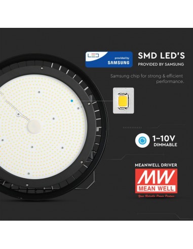 509-Campana Industriale LED Chip Samsung  LM/W Driver MW Mean Well   Dimmerabile -6