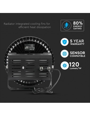 509-Campana Industriale LED Chip Samsung  LM/W Driver MW Mean Well   Dimmerabile -7