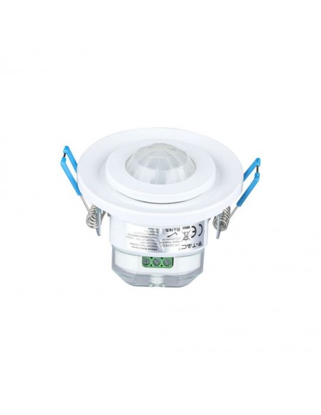 5091-Sensore di Movimento a Microonde  Orientabile Montaggio a Incasso Colore Bianco Max  IP-1