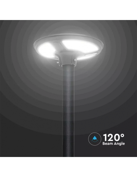 Lampada Solare LED da giardino 7,5W con Sensore di movimento, Telecomando e timer IP65 4000K