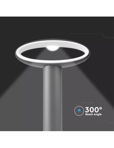 5154-Lampada LED da Giardino Fissaggio a Terra  Colore Grigio Scuro hcm  IP-5