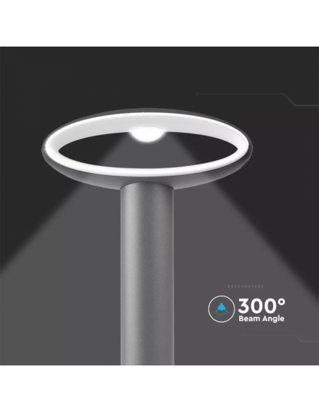 5154-Lampada LED da Giardino Fissaggio a Terra  Colore Grigio Scuro hcm  IP-5