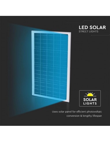 5502-Armatura Stradale LED SMD  con Pannello Solare e Telecomando-3