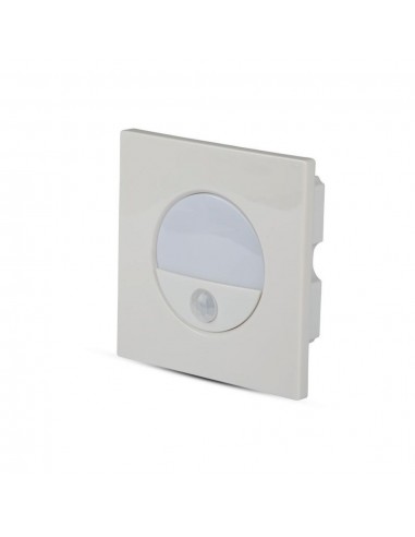 5570-Punto Luce LED da Incasso Quadrato  con Sensore Colore Bianco -1