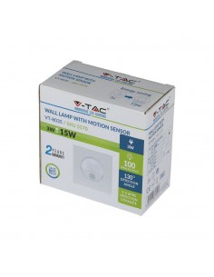 5570-Punto Luce LED da Incasso Quadrato  con Sensore Colore Bianco -1 2