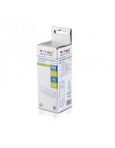 5571-Sensore di Movimento a Microonde  Montaggio a Plafone Colore Bianco Max  -2