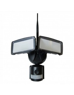 5917-Faro LED  con Sensore PIR e Telecamera WiFi Colore Nero -1