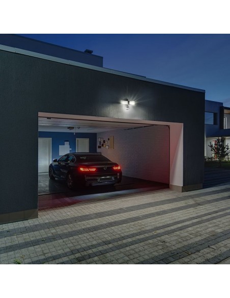 5917-Faro LED  con Sensore PIR e Telecamera WiFi Colore Nero -4