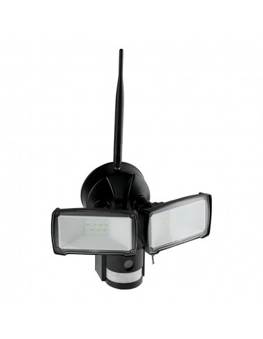 5917-Faro LED  con Sensore PIR e Telecamera WiFi Colore Nero -6