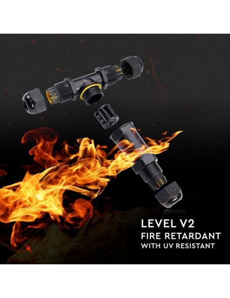 5978-Scatola di Derivazione con  Terminali - mm Colore Nero -5