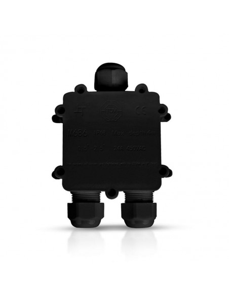 5980-Scatola di Derivazione con  Terminali -mm Colore Nero -1